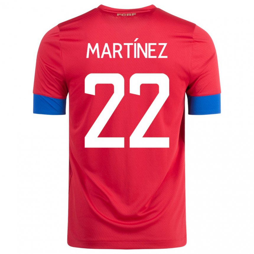 Niño Camiseta Costa Rica Carlos Martinez #22 Rojo 1ª Equipación 22-24 La Camisa