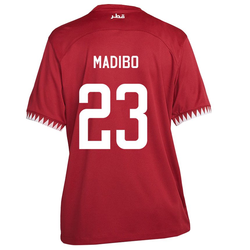 Niño Camiseta Catar Assim Madibo #23 Granate 1ª Equipación 22-24 La Camisa