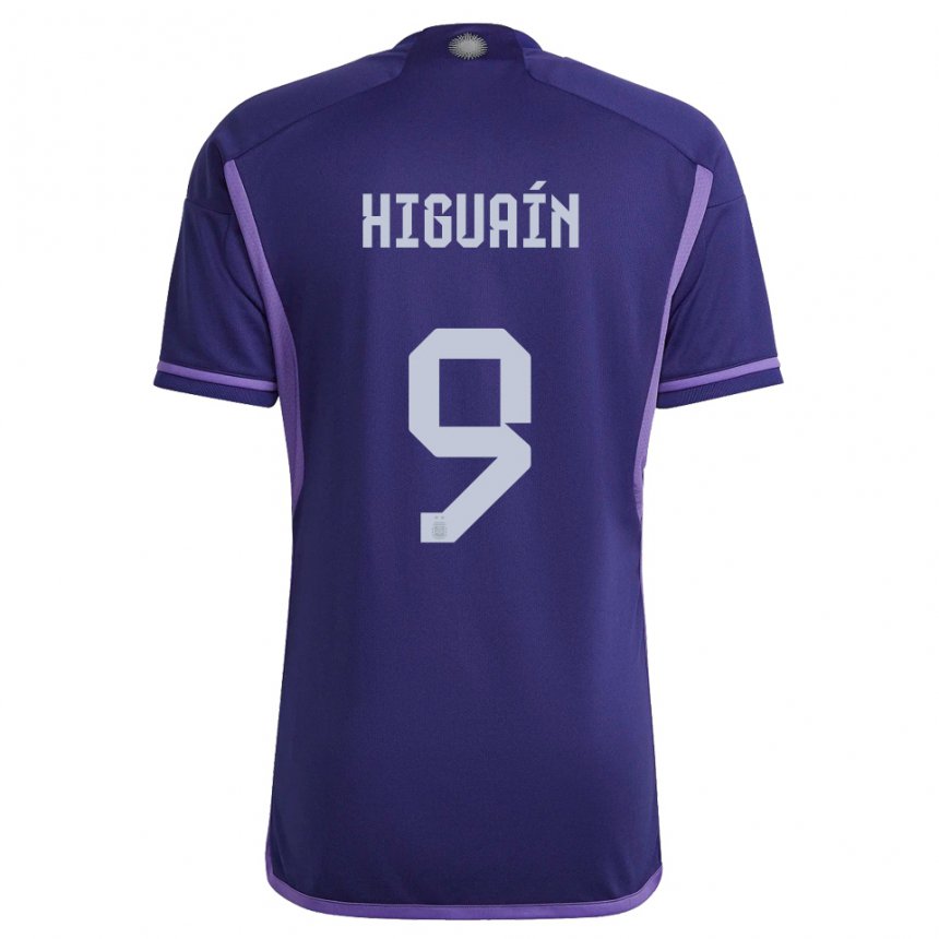 Niño Camiseta Argentina Gonzalo Higuain #9 Morado 2ª Equipación 22-24 La Camisa