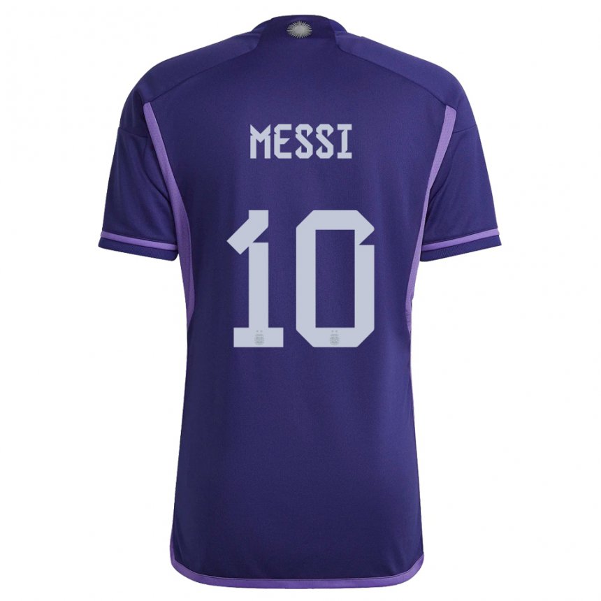 Niño Camiseta Argentina Lionel Messi #10 Morado 2ª Equipación 22-24 La Camisa