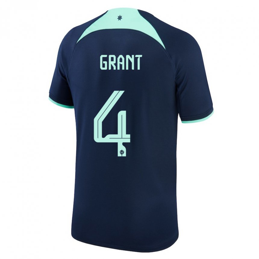 Niño Camiseta Australia Rhyan Grant #4 Azul Oscuro 2ª Equipación 22-24 La Camisa