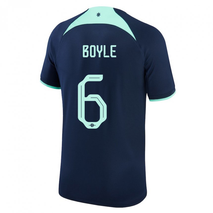 Niño Camiseta Australia Martin Boyle #6 Azul Oscuro 2ª Equipación 22-24 La Camisa