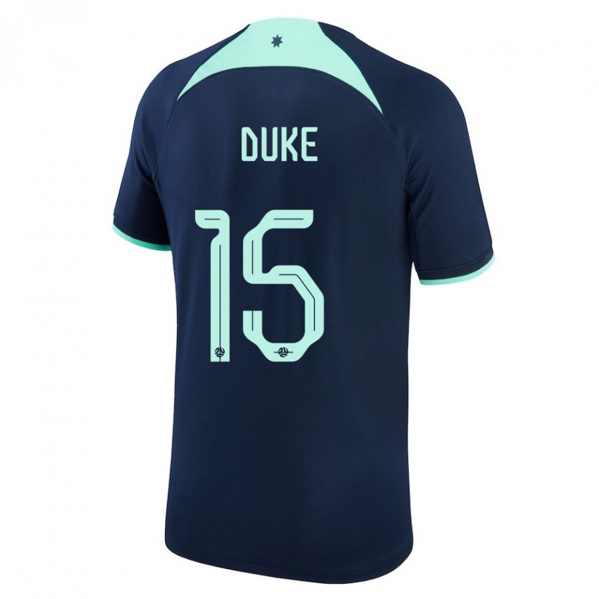 Niño Camiseta Australia Mitchell Duke #15 Azul Oscuro 2ª Equipación 22-24 La Camisa