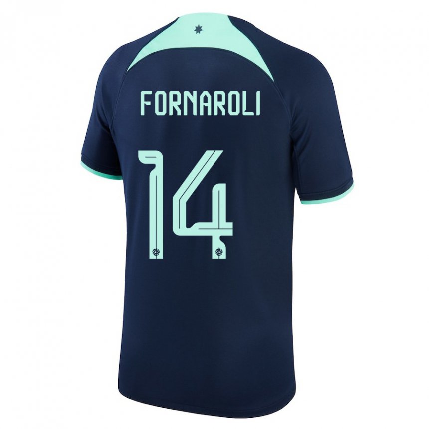 Niño Camiseta Australia Bruno Fornaroli #14 Azul Oscuro 2ª Equipación 22-24 La Camisa