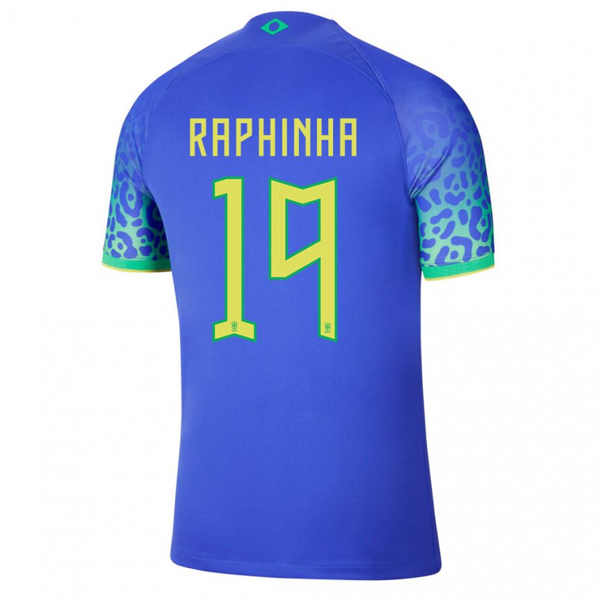 Niño Camiseta Brasil Raphinha #19 Azul 2ª Equipación 22-24 La Camisa