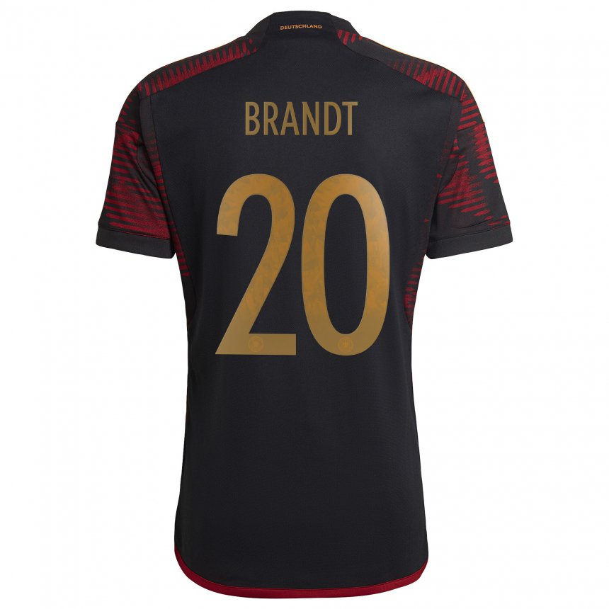 Niño Camiseta Alemania Julian Brandt #20 Granate Negro 2ª Equipación 22-24 La Camisa