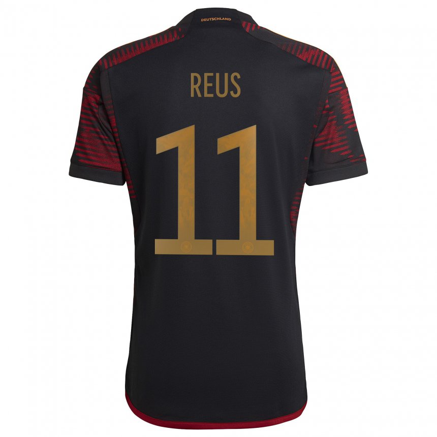 Niño Camiseta Alemania Marco Reus #11 Granate Negro 2ª Equipación 22-24 La Camisa
