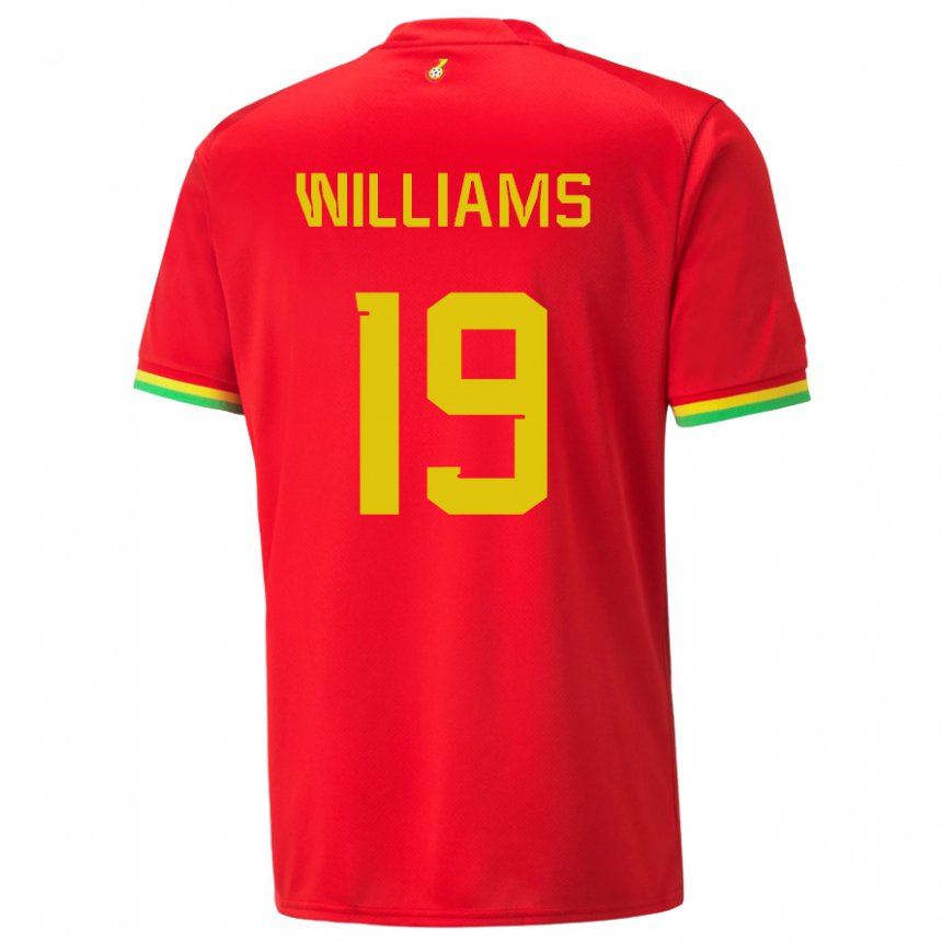 Niño Camiseta Ghana Inaki Williams #19 Rojo 2ª Equipación 22-24 La Camisa