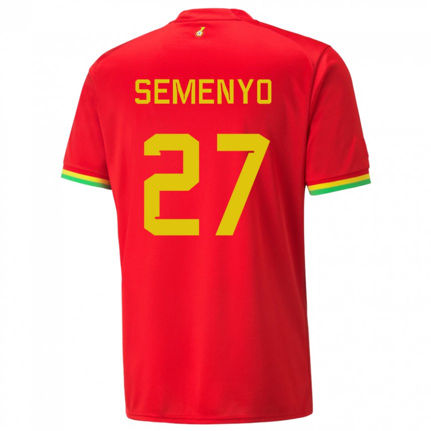 Niño Camiseta Ghana Antoine Semenyo #27 Rojo 2ª Equipación 22-24 La Camisa