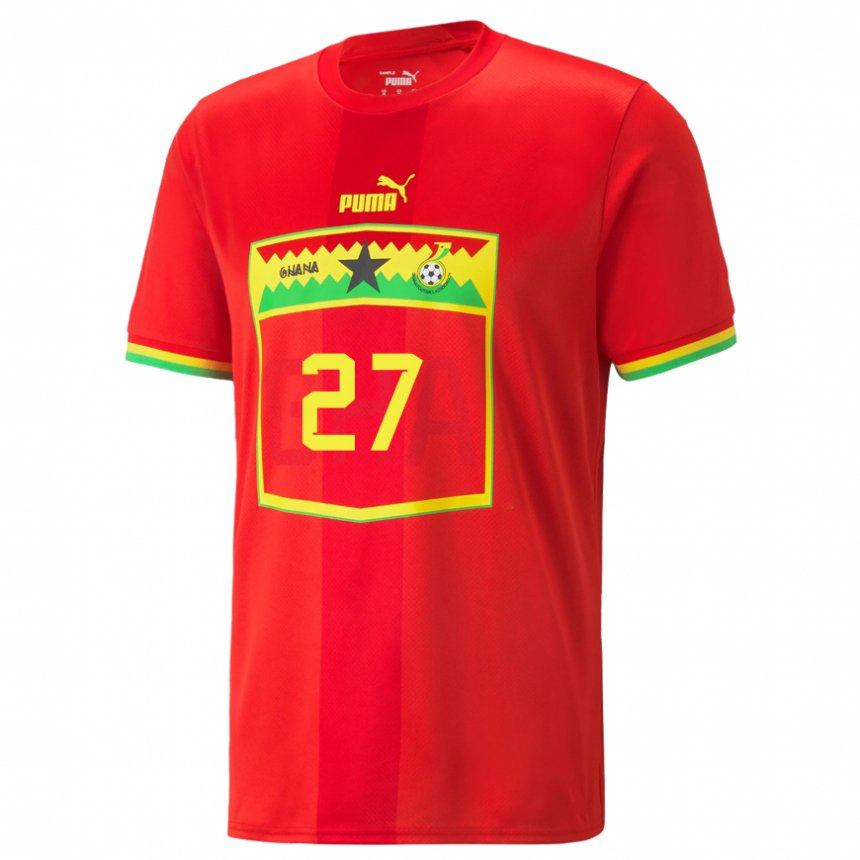 Niño Camiseta Ghana Antoine Semenyo #27 Rojo 2ª Equipación 22-24 La Camisa