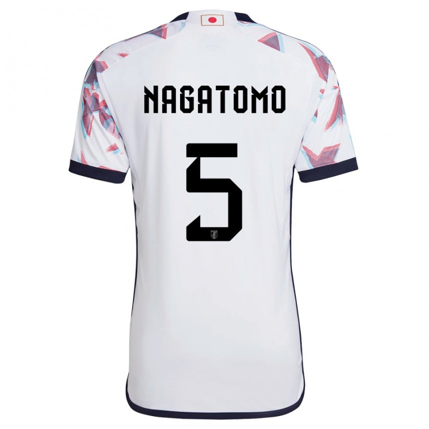 Niño Camiseta Japón Yuto Nagatomo #5 Blanco 2ª Equipación 22-24 La Camisa