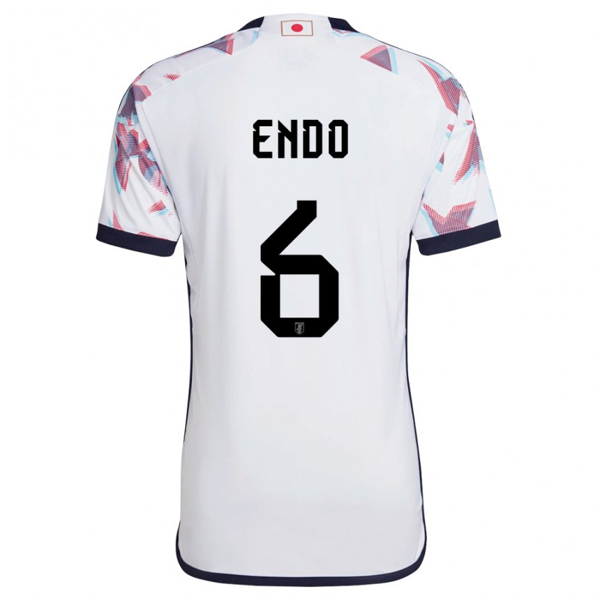 Niño Camiseta Japón Wataru Endo #6 Blanco 2ª Equipación 22-24 La Camisa