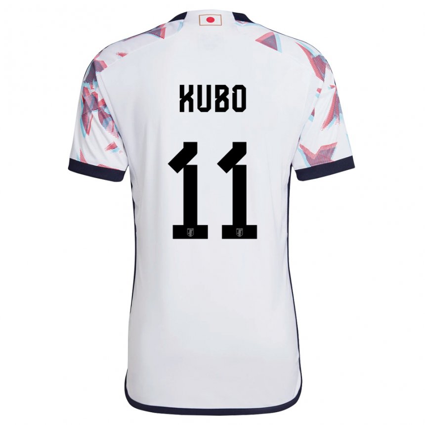 Niño Camiseta Japón Takefusa Kubo #11 Blanco 2ª Equipación 22-24 La Camisa
