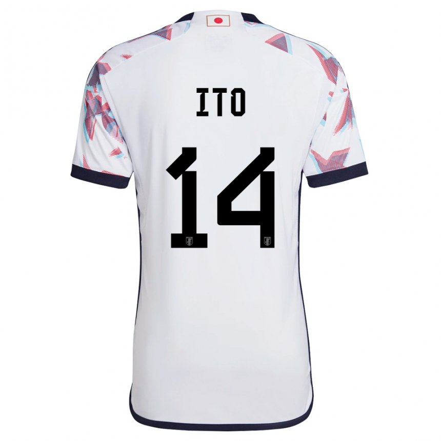 Niño Camiseta Japón Junya Ito #14 Blanco 2ª Equipación 22-24 La Camisa
