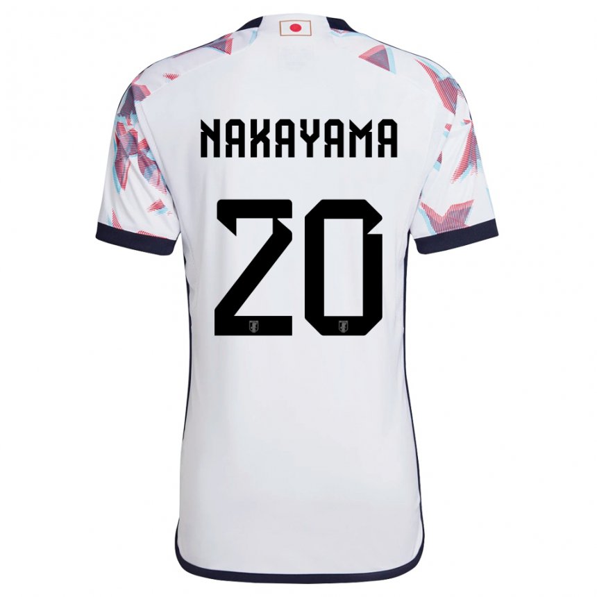 Niño Camiseta Japón Yuta Nakayama #20 Blanco 2ª Equipación 22-24 La Camisa