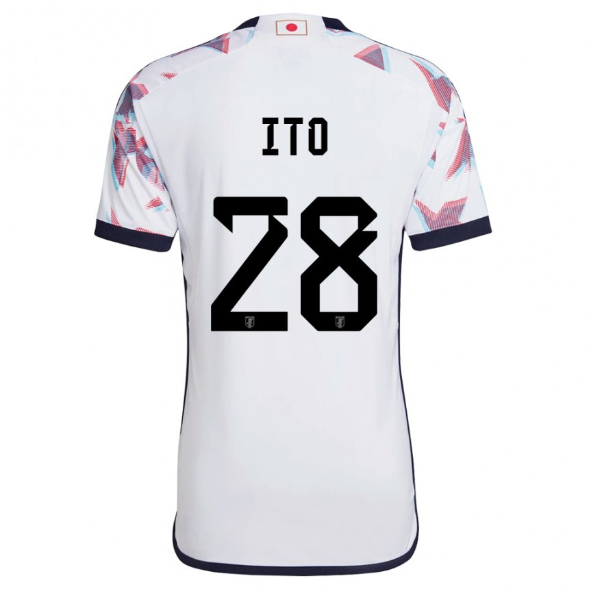 Niño Camiseta Japón Hiroki Ito #28 Blanco 2ª Equipación 22-24 La Camisa