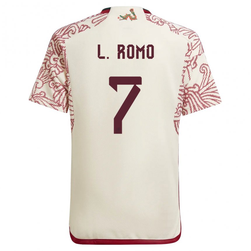 Niño Camiseta México Luis Romo #7 Maravilla Blanco Rojo 2ª Equipación 22-24 La Camisa