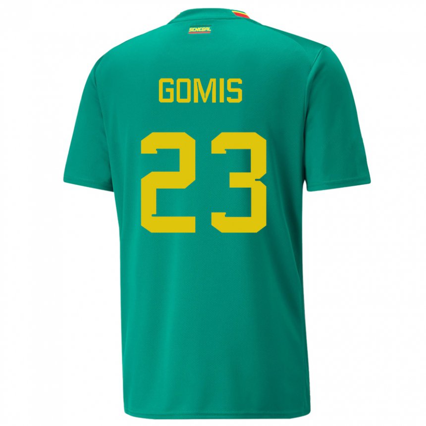 Niño Camiseta Senegal Alfred Gomis #23 Verde 2ª Equipación 22-24 La Camisa