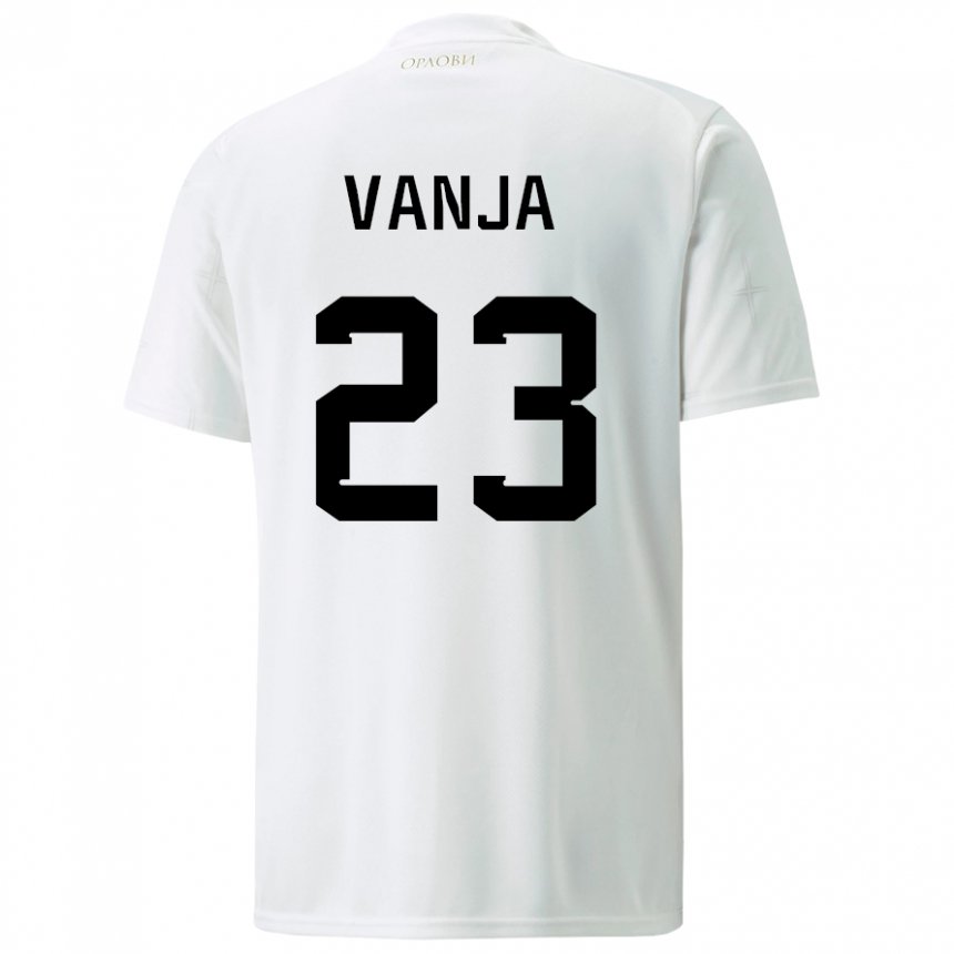 Niño Camiseta Serbia Vanja Milinkovic-savic #23 Blanco 2ª Equipación 22-24 La Camisa