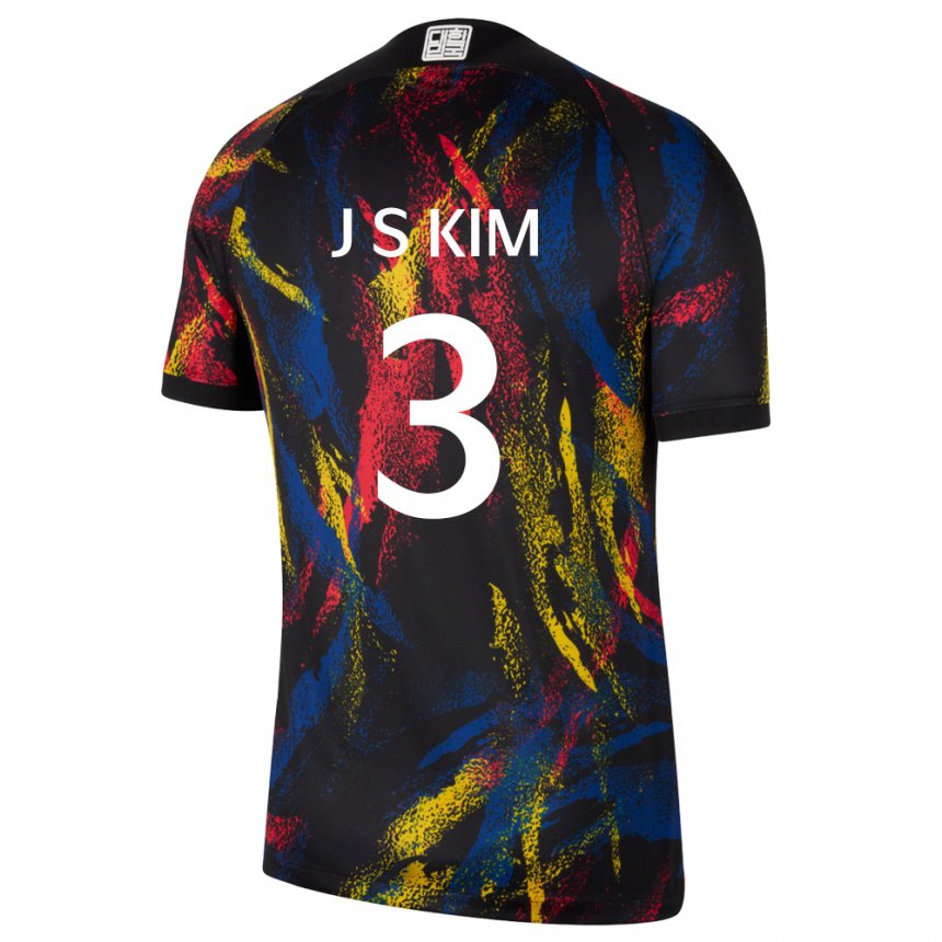 Niño Camiseta Corea Del Sur Jin-su Kim #3 Multicolores 2ª Equipación 22-24 La Camisa