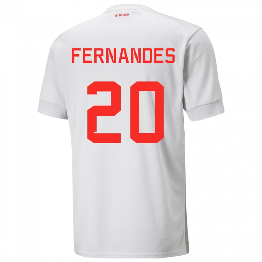 Niño Camiseta Suiza Edimilson Fernandes #20 Blanco 2ª Equipación 22-24 La Camisa