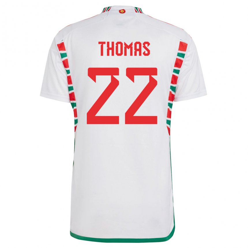 Niño Camiseta Gales Sorba Thomas #22 Blanco 2ª Equipación 22-24 La Camisa