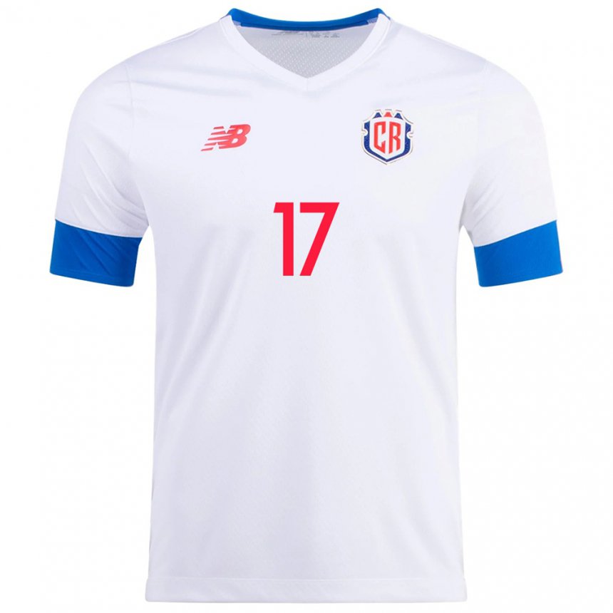 Niño Camiseta Costa Rica Roan Wilson #17 Blanco 2ª Equipación 22-24 La Camisa
