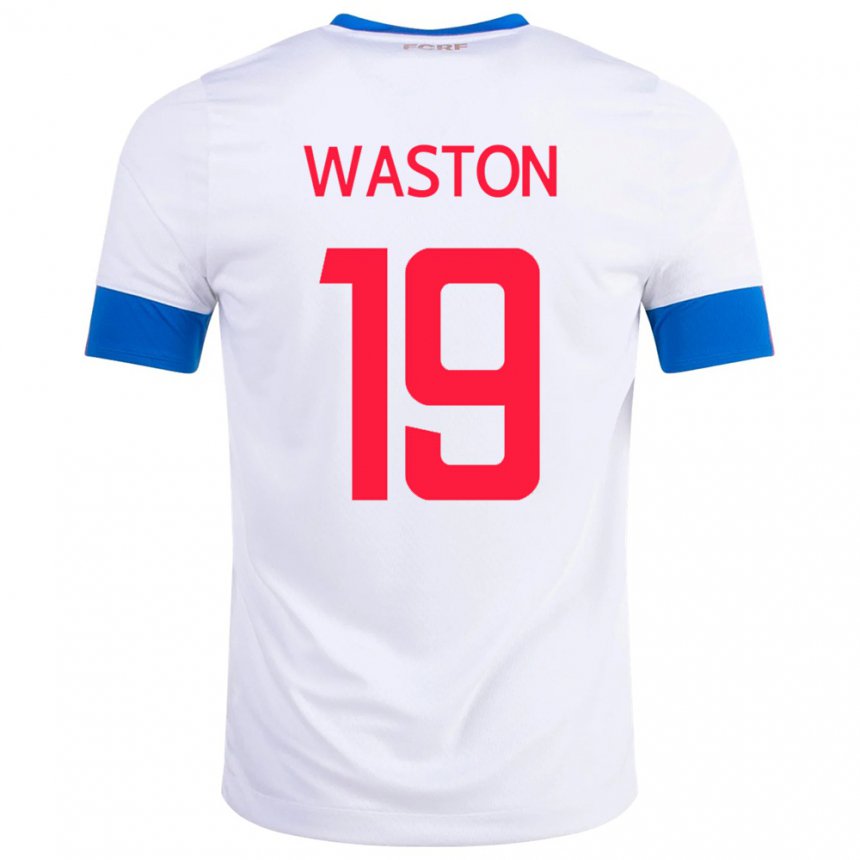 Niño Camiseta Costa Rica Kendall Waston #19 Blanco 2ª Equipación 22-24 La Camisa
