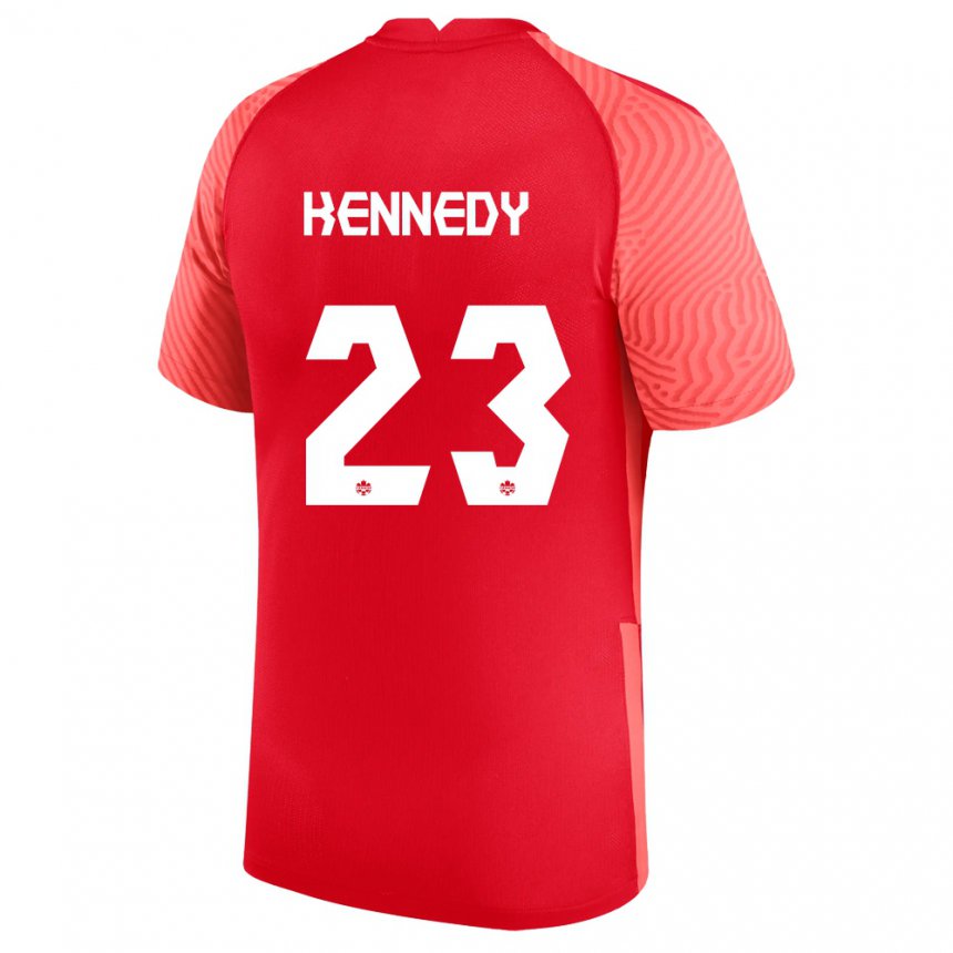 Hombre Camiseta Canadá Scott Kennedy #23 Rojo 1ª Equipación 22-24 La Camisa