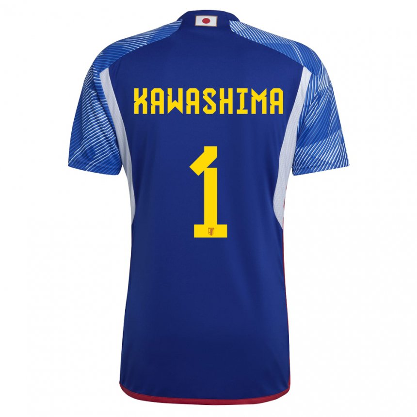 Hombre Camiseta Japón Eiji Kawashima #1 Azul Real 1ª Equipación 22-24 La Camisa