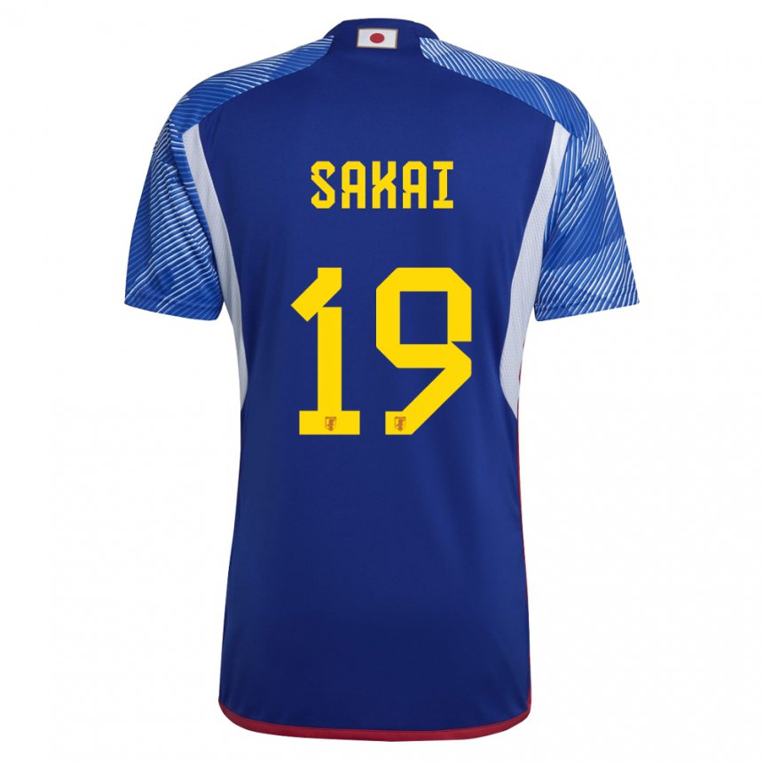 Hombre Camiseta Japón Hiroki Sakai #19 Azul Real 1ª Equipación 22-24 La Camisa