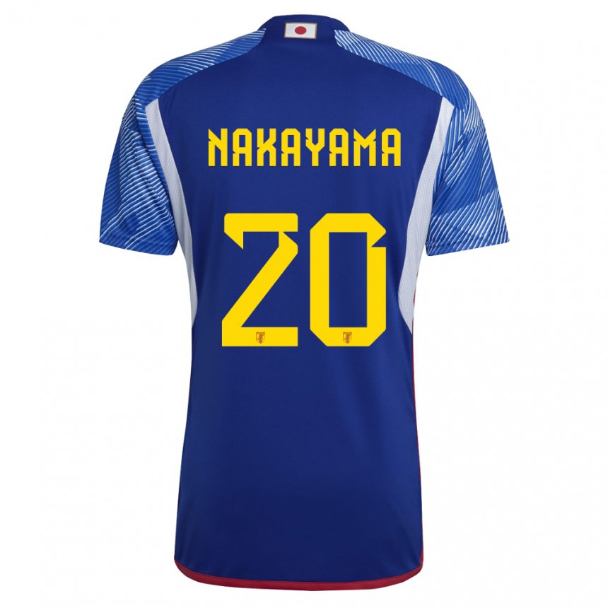 Hombre Camiseta Japón Yuta Nakayama #20 Azul Real 1ª Equipación 22-24 La Camisa