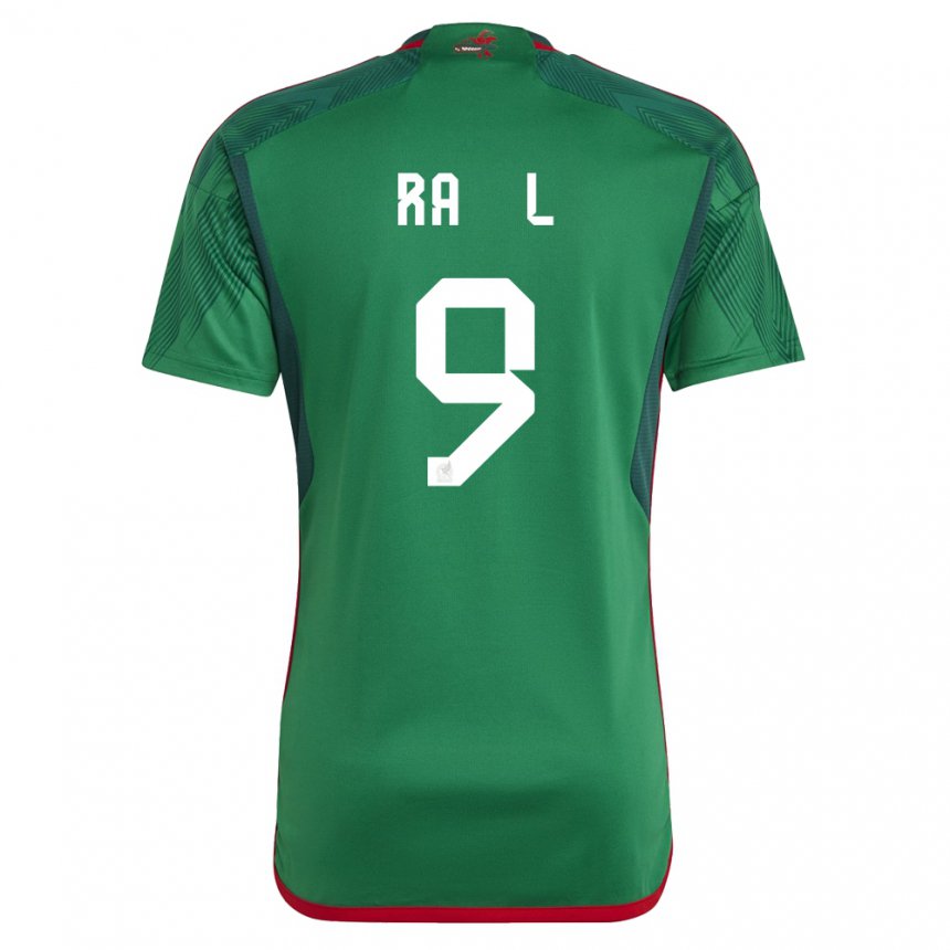 Hombre Camiseta México Raul Jimenez #9 Verde 1ª Equipación 22-24 La Camisa