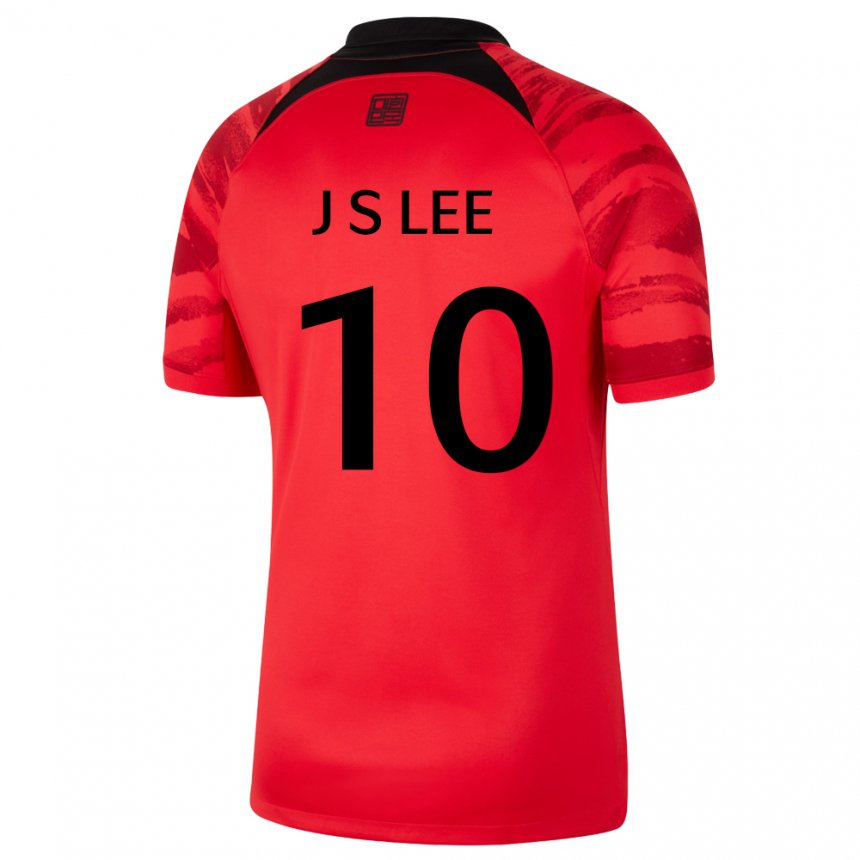 Hombre Camiseta Corea Del Sur Jae-sung Lee #10 Rojo Volver 1ª Equipación 22-24 La Camisa