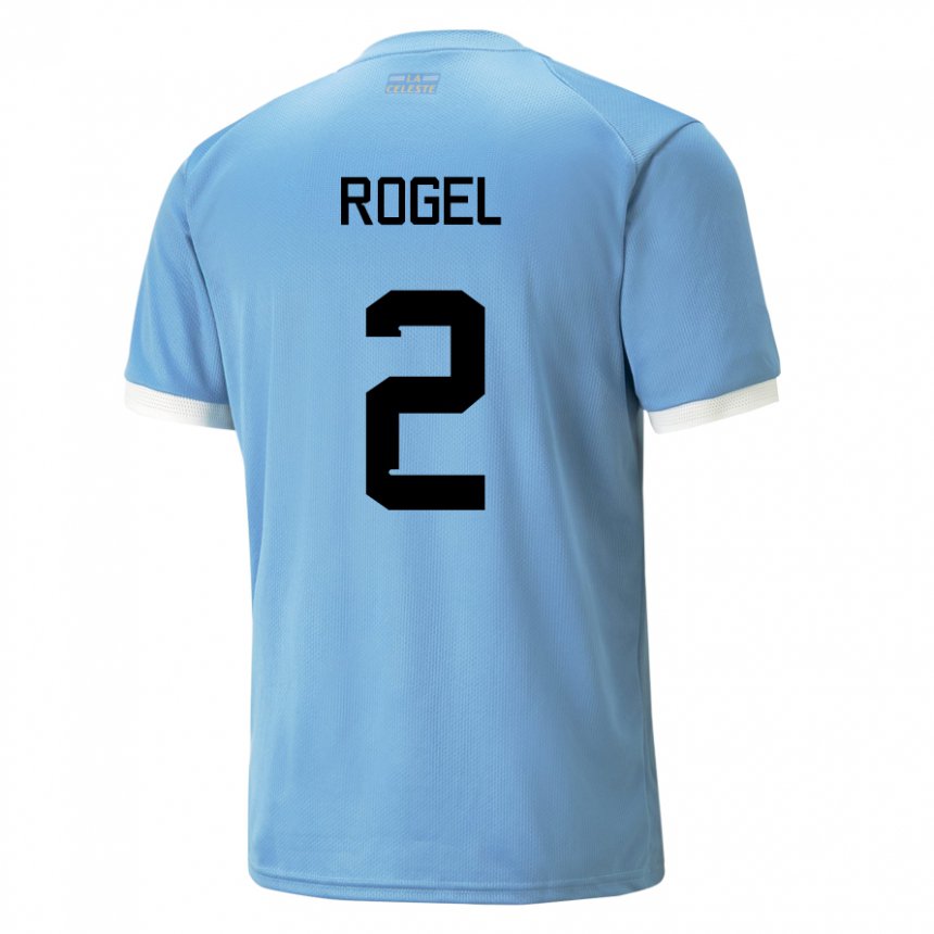 Hombre Camiseta Uruguay Agustin Rogel #2 Azul 1ª Equipación 22-24 La Camisa