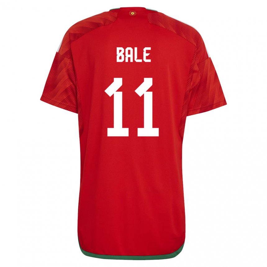 Hombre Camiseta Gales Gareth Bale #11 Rojo 1ª Equipación 22-24 La Camisa