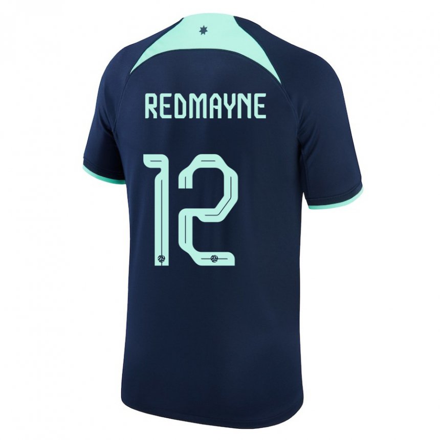 Hombre Camiseta Australia Andrew Redmayne #12 Azul Oscuro 2ª Equipación 22-24 La Camisa