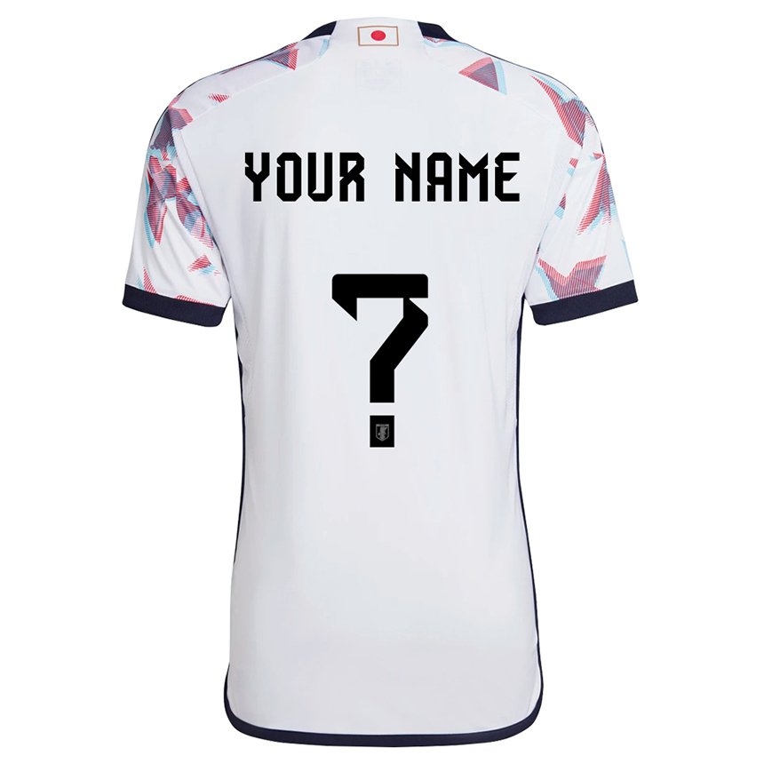 Hombre Camiseta Japón Su Nombre #0 Blanco 2ª Equipación 22-24 La Camisa
