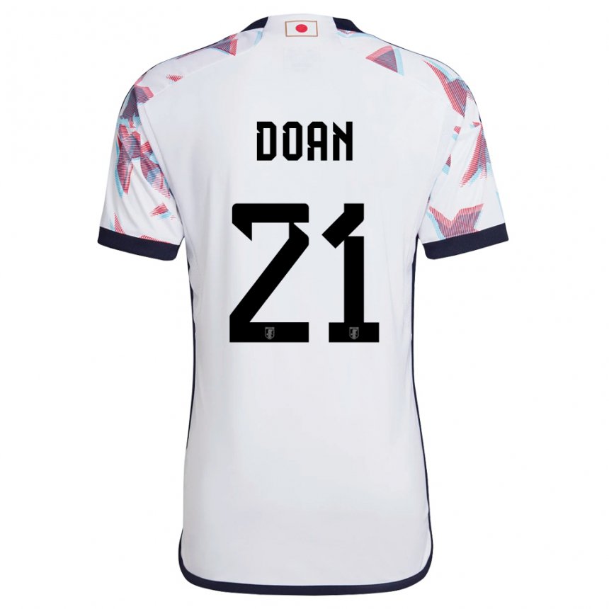 Hombre Camiseta Japón Ritsu Doan #21 Blanco 2ª Equipación 22-24 La Camisa