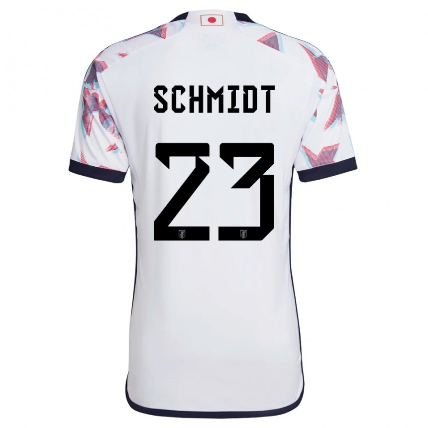 Hombre Camiseta Japón Daniel Schmidt #23 Blanco 2ª Equipación 22-24 La Camisa