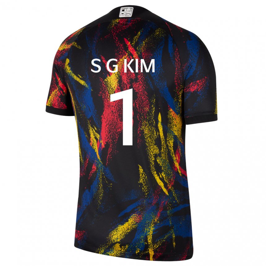 Hombre Camiseta Corea Del Sur Seung-gyu Kim #1 Multicolores 2ª Equipación 22-24 La Camisa