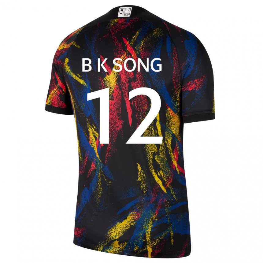 Hombre Camiseta Corea Del Sur Bum-keun Song #12 Multicolores 2ª Equipación 22-24 La Camisa
