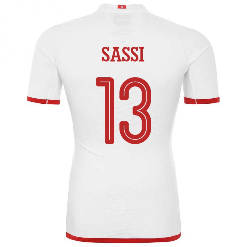 Hombre Camiseta Túnez Ferjani Sassi #13 Blanco 2ª Equipación 22-24 La Camisa