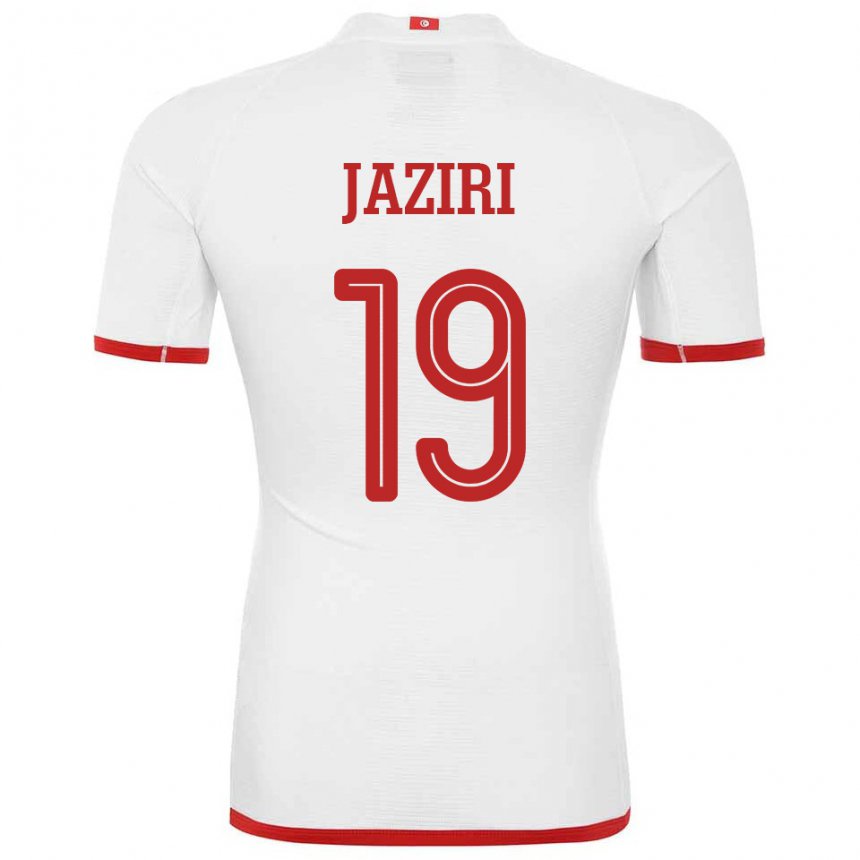 Hombre Camiseta Túnez Seifeddin Jaziri #19 Blanco 2ª Equipación 22-24 La Camisa