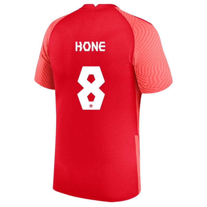 Mujer Camiseta Canadá Ismael Kone #8 Rojo 1ª Equipación 22-24 La Camisa