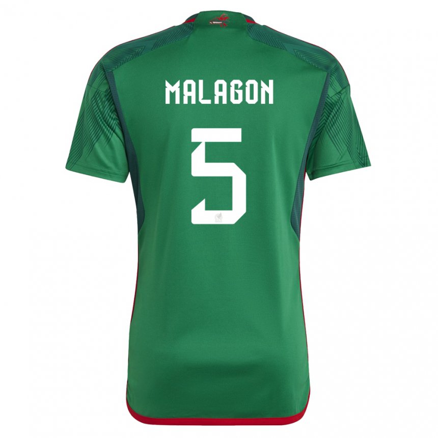 Mujer Camiseta México Luis Malagon #5 Verde 1ª Equipación 22-24 La Camisa