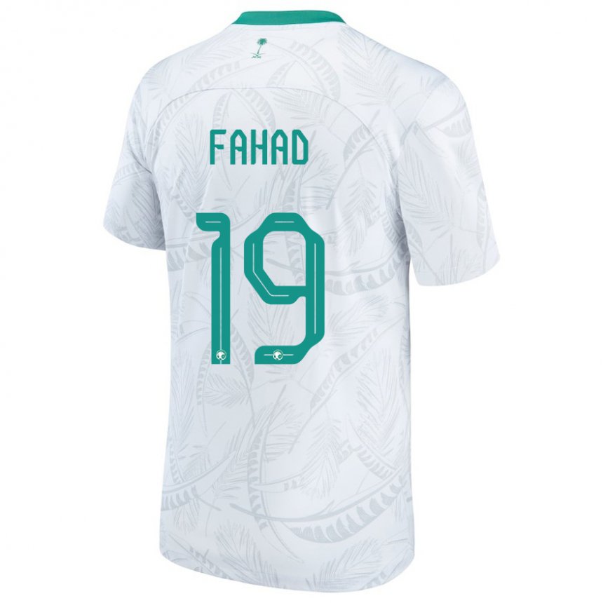 Mujer Camiseta Arabia Saudita Fahad Al Muwallad #19 Blanco 1ª Equipación 22-24 La Camisa