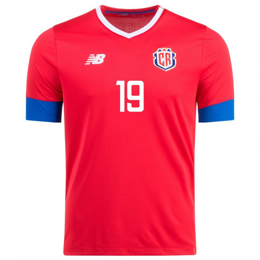 Mujer Camiseta Costa Rica Kendall Waston #19 Rojo 1ª Equipación 22-24 La Camisa