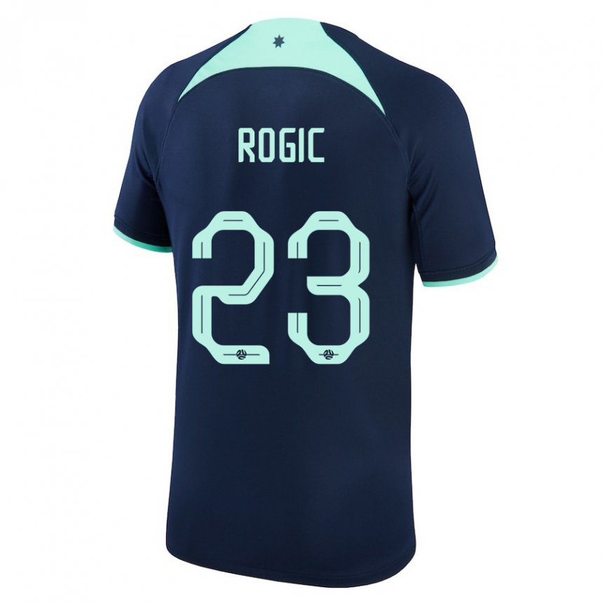Mujer Camiseta Australia Tom Rogic #23 Azul Oscuro 2ª Equipación 22-24 La Camisa