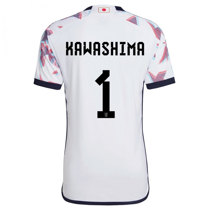 Mujer Camiseta Japón Eiji Kawashima #1 Blanco 2ª Equipación 22-24 La Camisa